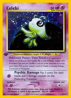 Celebi Pokémon card, number 3