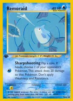 Remoraid Pokémon card, number 50