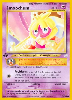 Smoochum Pokémon card, number 54