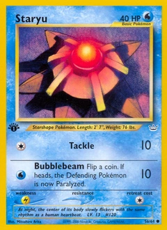 Staryu Pokémon card, number 56
