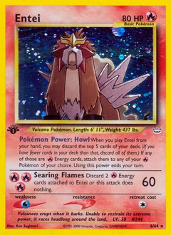 Entei Pokémon card, number 6