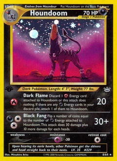 Houndoom Pokémon card, number 8
