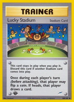 Lucky Stadium Pokémon card, number 100