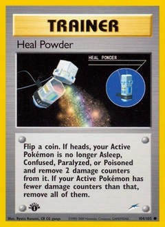 Heal Powder Pokémon card, number 104