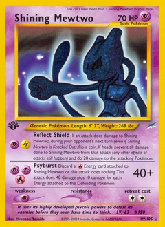 Shining Mewtwo Pokémon card, number 109
