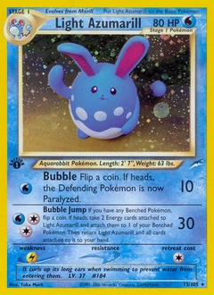 Light Azumarill Pokémon card, number 13