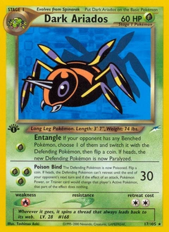 Dark Ariados Pokémon card, number 17