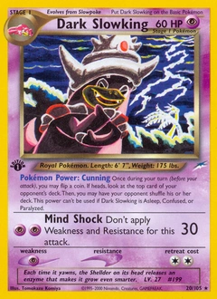 Dark Slowking Pokémon card, number 20