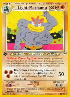 Light Machamp Pokémon card, number 25