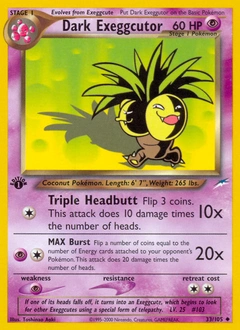 Dark Exeggutor Pokémon card, number 33
