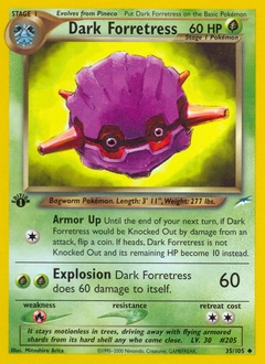 Dark Forretress Pokémon card, number 35