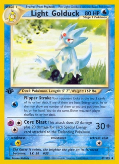 Light Golduck Pokémon card, number 47