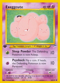 Exeggcute Pokémon card, number 64