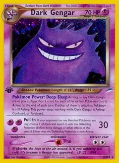 Dark Gengar Pokémon card, number 6