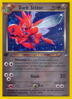Dark Scizor Pokémon card, number 9