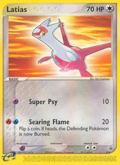 Latias Pokémon card, number 14