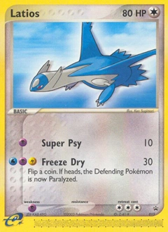 Latios Pokémon card, number 15