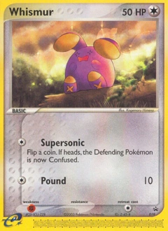 Whismur Pokémon card, number 19