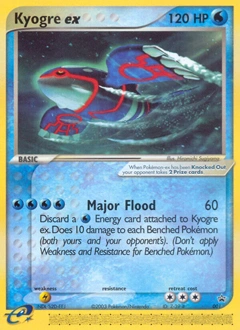 Kyogre ex Pokémon card, number 1