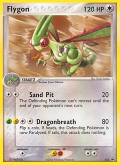 Flygon Pokémon card, number 25