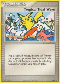 Tropical Tidal Wave Pokémon card, number 27