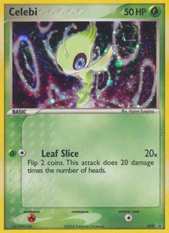 Celebi Pokémon card, number 29