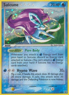 Suicune Pokémon card, number 30