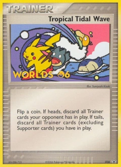 Tropical Tidal Wave Pokémon card, number 36