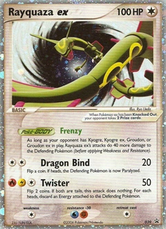 Rayquaza ex Pokémon card, number 39