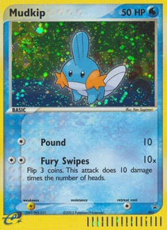 Mudkip Pokémon card, number 5