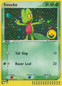 Treecko Pokémon card, number 7