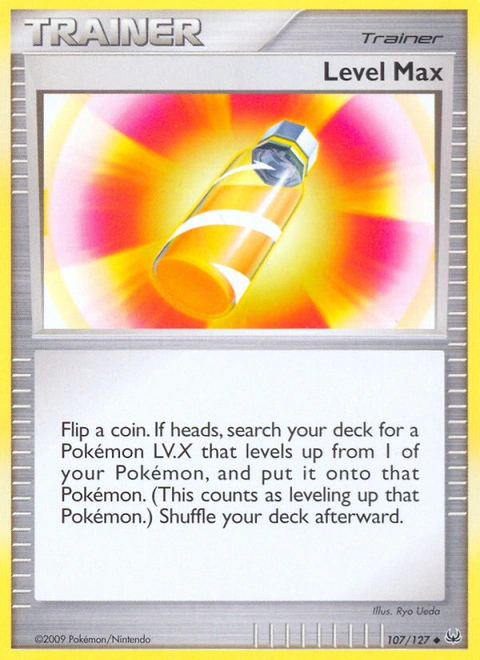 Level Max Pokémon card from Platinum, number 107 (Standard print)