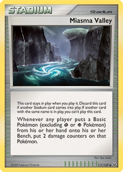 Miasma Valley Pokémon card, number 111