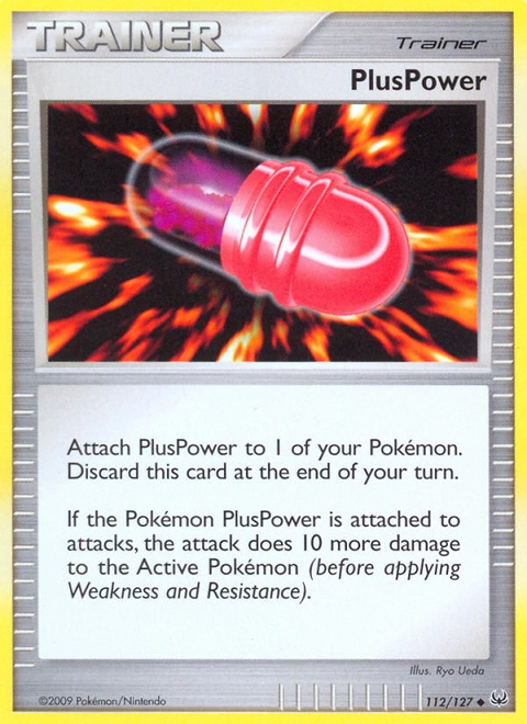 PlusPower Pokémon card from Platinum, number 112 (Standard print)