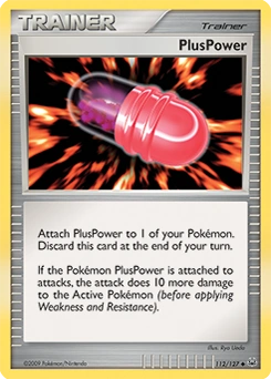 PlusPower Pokémon card, number 112