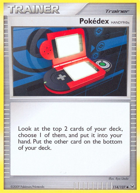 Pokédex HANDY910is Pokémon card from Platinum, number 114 (Standard print)