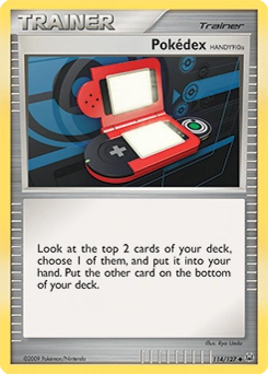 Pokédex HANDY910is Pokémon card, number 114