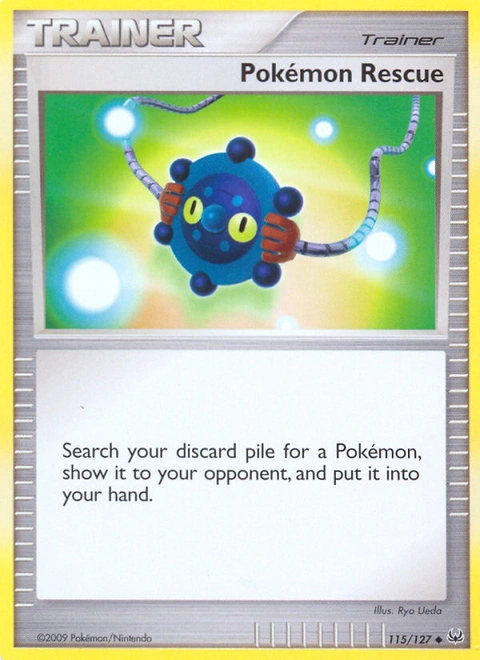 Pokémon Rescue Pokémon card from Platinum, number 115 (Standard print)