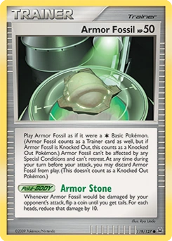 Armor Fossil Pokémon card, number 119