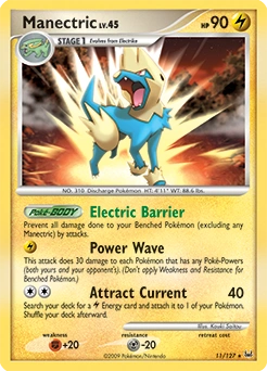 Manectric Pokémon card, number 11
