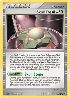 Skull Fossil Pokémon card, number 120