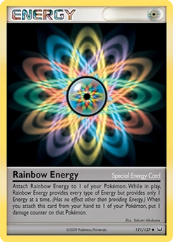 Rainbow Energy Pokémon card, number 121