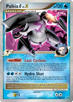 Palkia G LV.X Pokémon card, number 125
