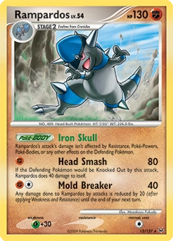Rampardos Pokémon card, number 13