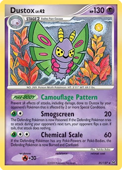 Dustox Pokémon card, number 25