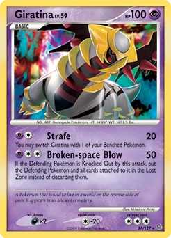 Giratina Pokémon card, number 27