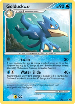 Golduck Pokémon card, number 29