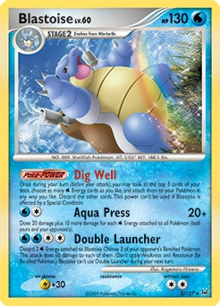 Blastoise Pokémon card, number 2
