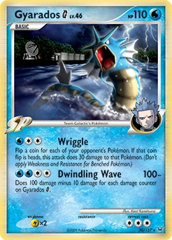 Gyarados G Pokémon card, number 30