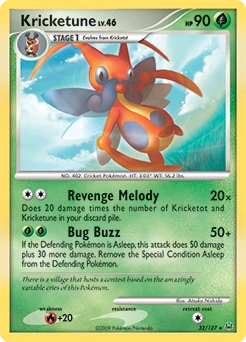 Kricketune Pokémon card, number 32